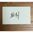 Steve Kiefer Signed Autographed Cut Index Card Milwaukee Brewers A's