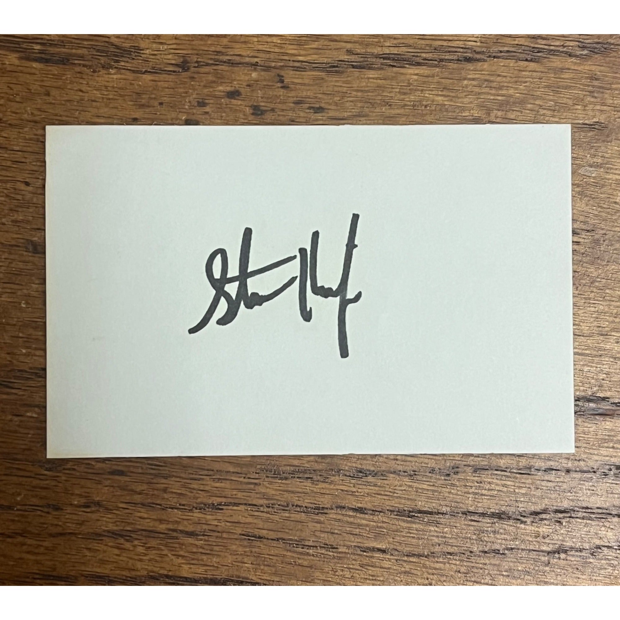 Steve Kiefer Signed Autographed Cut Index Card Milwaukee Brewers A's
