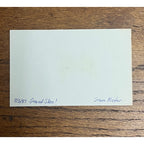 Steve Kiefer Signed Autographed Cut Index Card Milwaukee Brewers A's