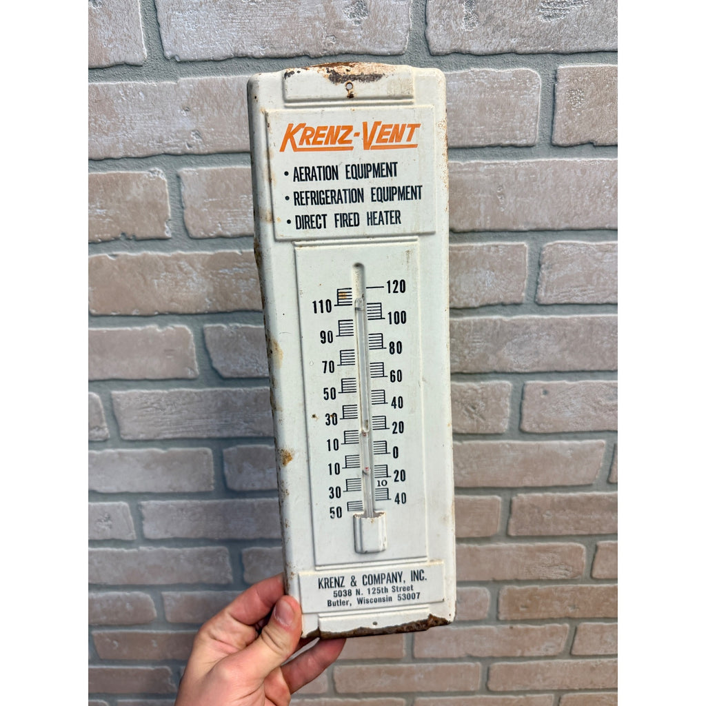 Vintage Butler Wis Krenz & Co Advertising Thermometer As-IS Wisconsin