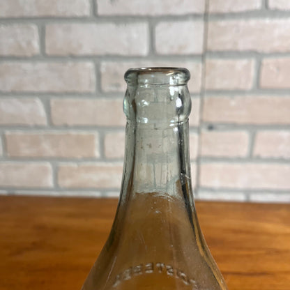 Vintage Early 1900s Orange Kiss Soda Bottle New Haven CT 1 Pint 10oz Embossed