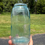 Vintage Patent Nov, 30th 1858 "S" Monogram Quart Blue Jar C3