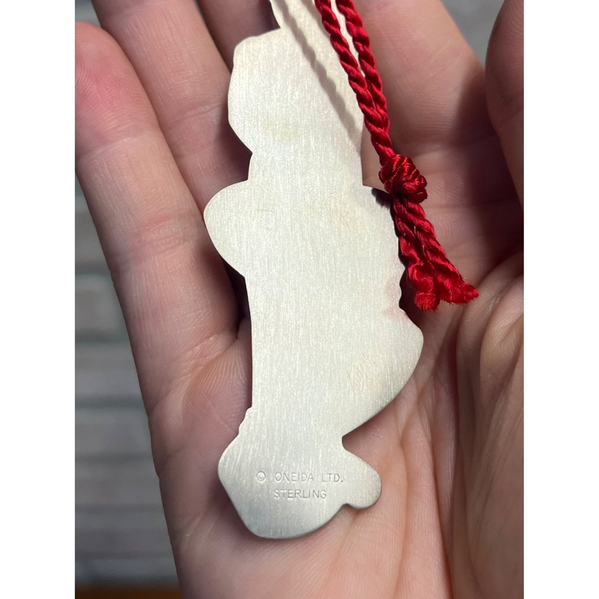 Oneida Sterling Silver Dickens A Christmas Carol Ornament 1993 Past