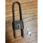 Antique Vintage Slaymaker Metal Bike Bicycle Lock W/ Key