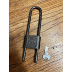 Antique Vintage Slaymaker Metal Bike Bicycle Lock W/ Key