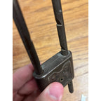 Antique Vintage Slaymaker Metal Bike Bicycle Lock W/ Key