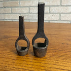 2 Vintage Early Wad Cutter Hole Punches Leather Hole Punch 3/4" and 1/2" Tools
