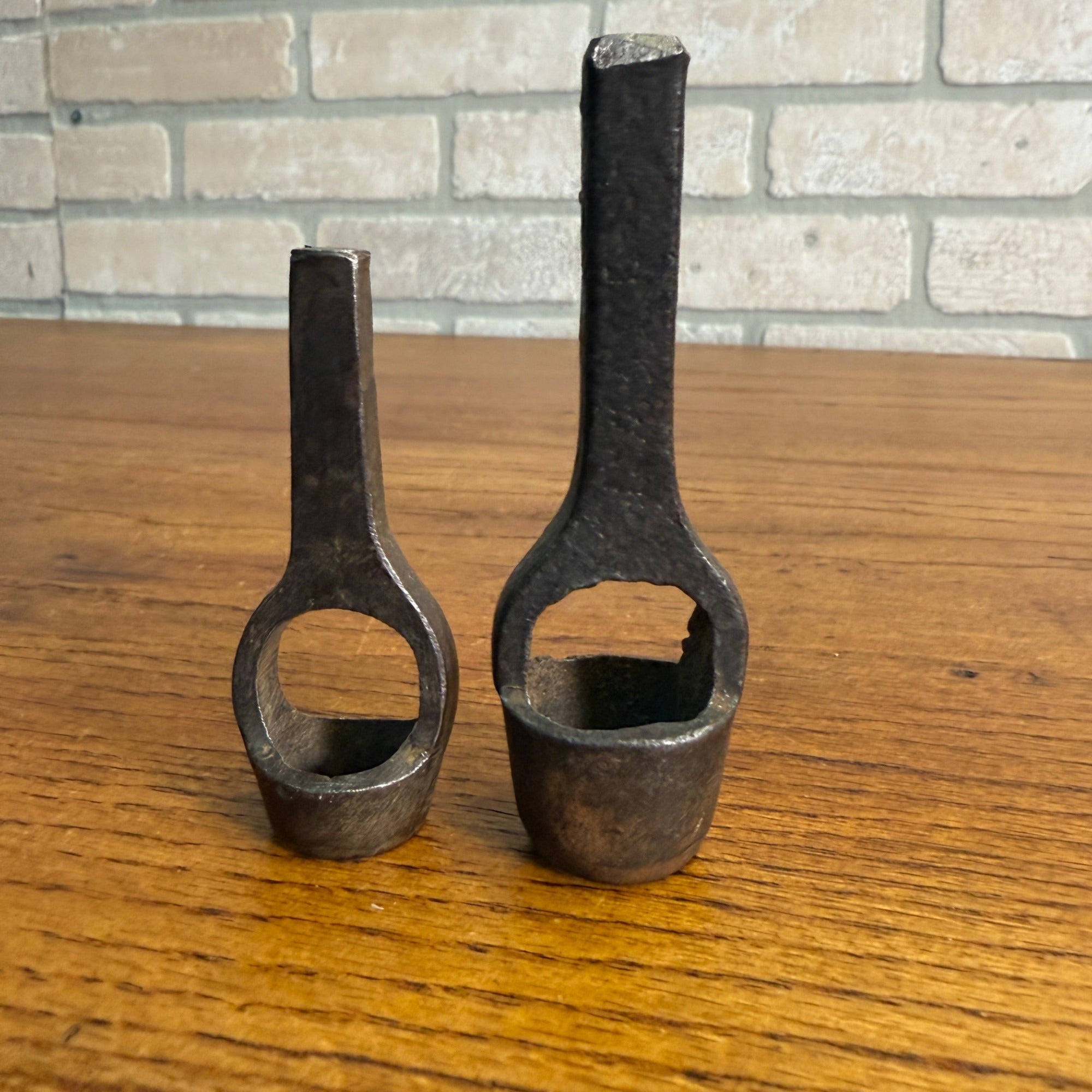2 Vintage Early Wad Cutter Hole Punches Leather Hole Punch 3/4" and 1/2" Tools