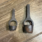 2 Vintage Early Wad Cutter Hole Punches Leather Hole Punch 3/4" and 1/2" Tools