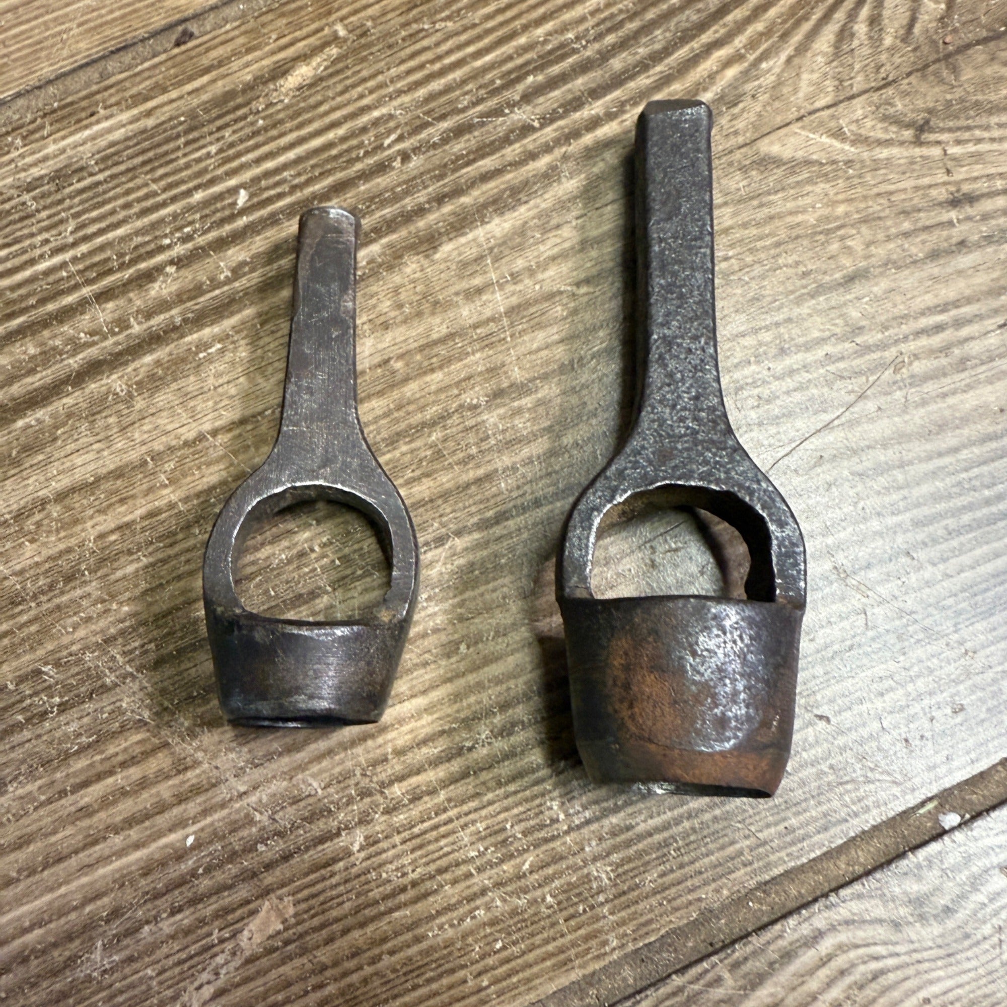 2 Vintage Early Wad Cutter Hole Punches Leather Hole Punch 3/4" and 1/2" Tools
