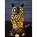 Vintage 1930s Owl Figural Perfume Aroma Lamp Light German Halloween Signed DRP