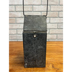 Antique WWI Folding Stonebridge Candle Lantern Us Army Mica Panels Trench Light