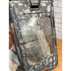 Antique WWI Folding Stonebridge Candle Lantern Us Army Mica Panels Trench Light