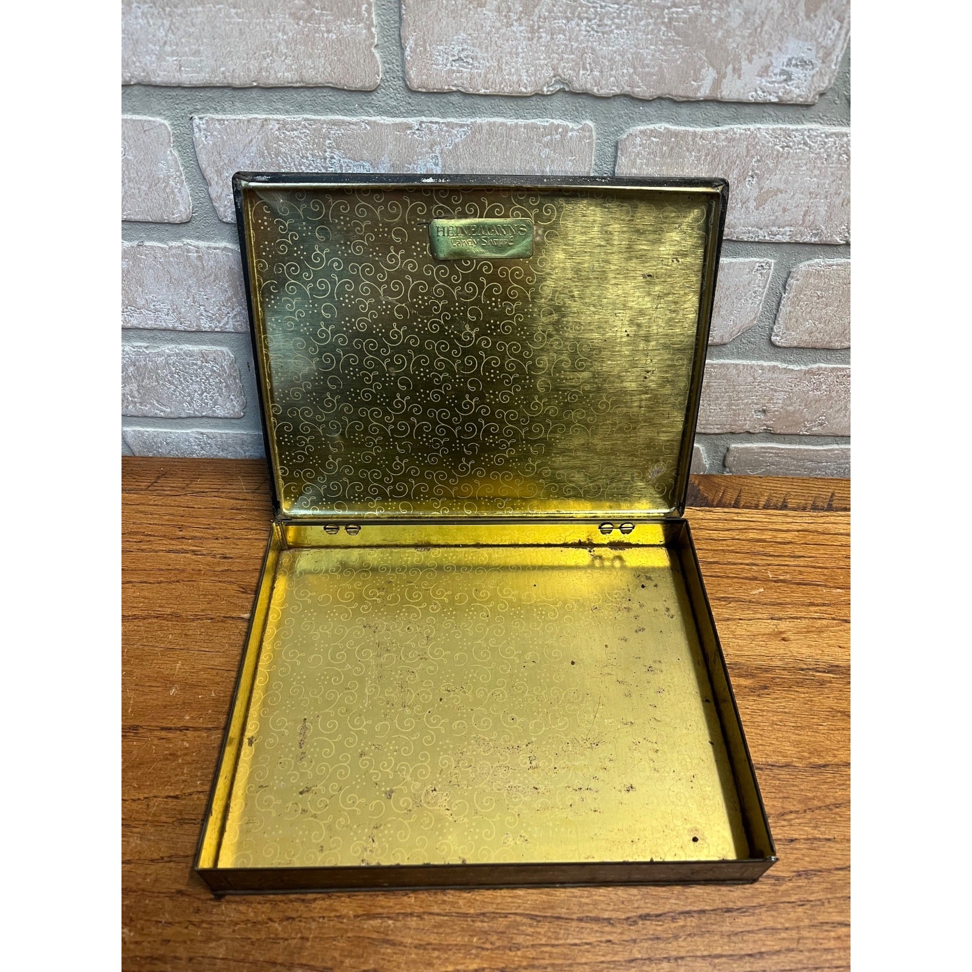 Vintage 1930s Heinemann's Candy Shop Art Deco Advertising Tin Milwaukee, Wis