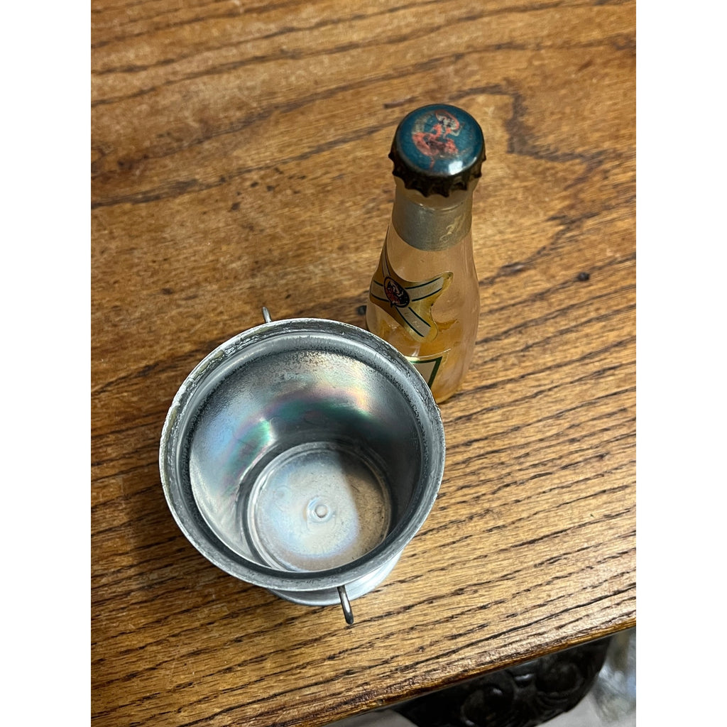 Vintage 1950s Miller High Life Mini Beer Bucket And Miniature Beer Bottle