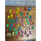 Vintage Huge Lot Plastic Cowboy & Indian Figures