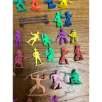 Vintage Huge Lot Plastic Cowboy & Indian Figures
