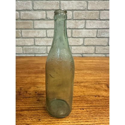 Vintage Roseneck Brewing Co. Beer Bottle Clear Aqua Embossed Richmond VA