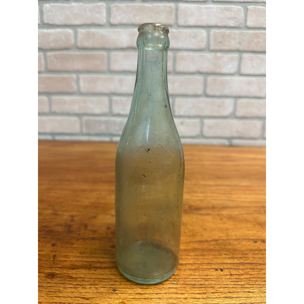 Vintage Roseneck Brewing Co. Beer Bottle Clear Aqua Embossed Richmond VA