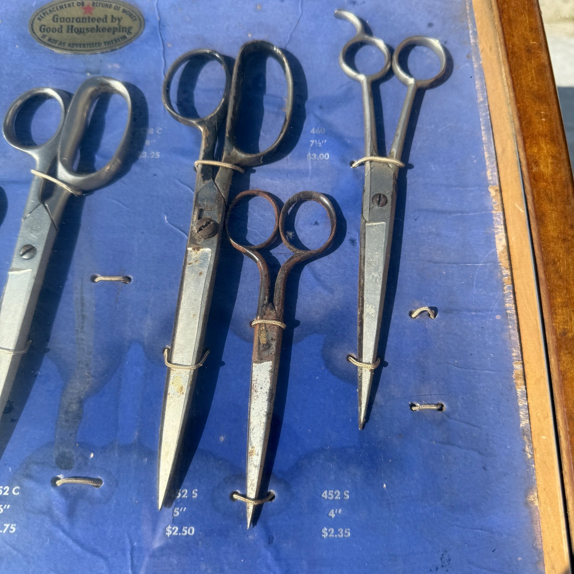 Vintage Eversharp Scissors Advertising Display Case Acme Shears