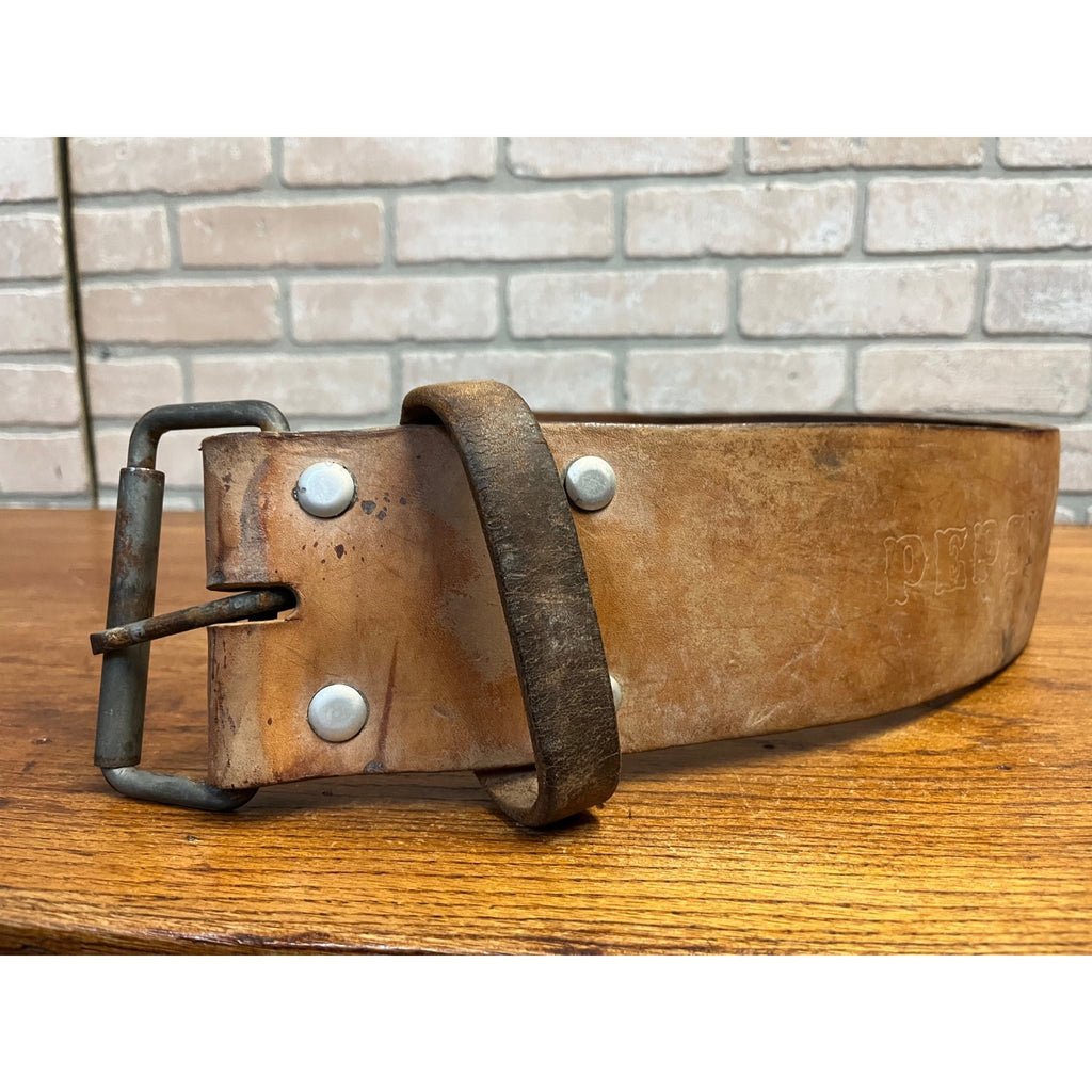 RARE Vintage "Pepsi Cola" Delivery Truck Driver Leather Kidney Belt Back Brace