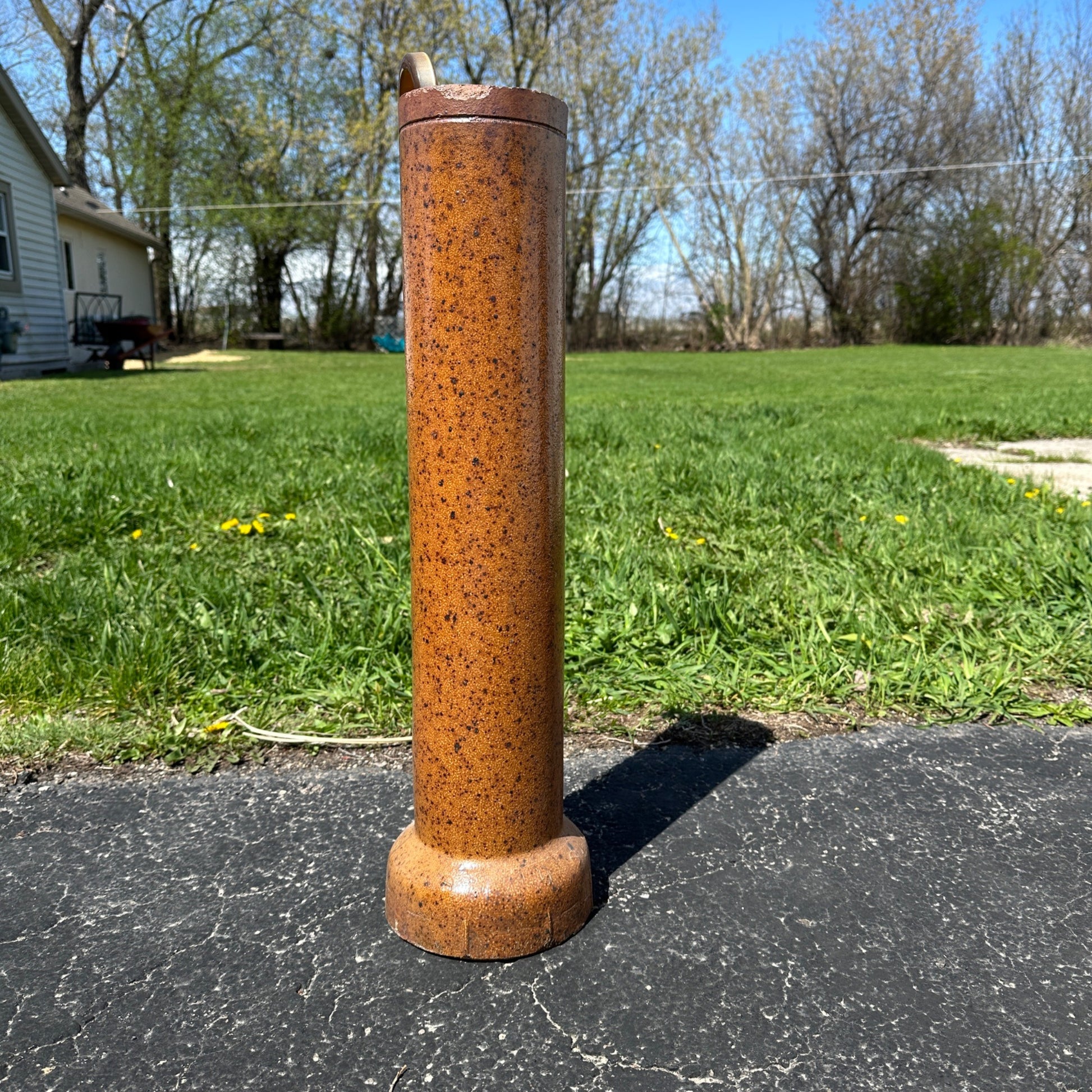 Early 19th Century Clay Drain Tile Pipe Pottery Stoneware Umbrella holder?