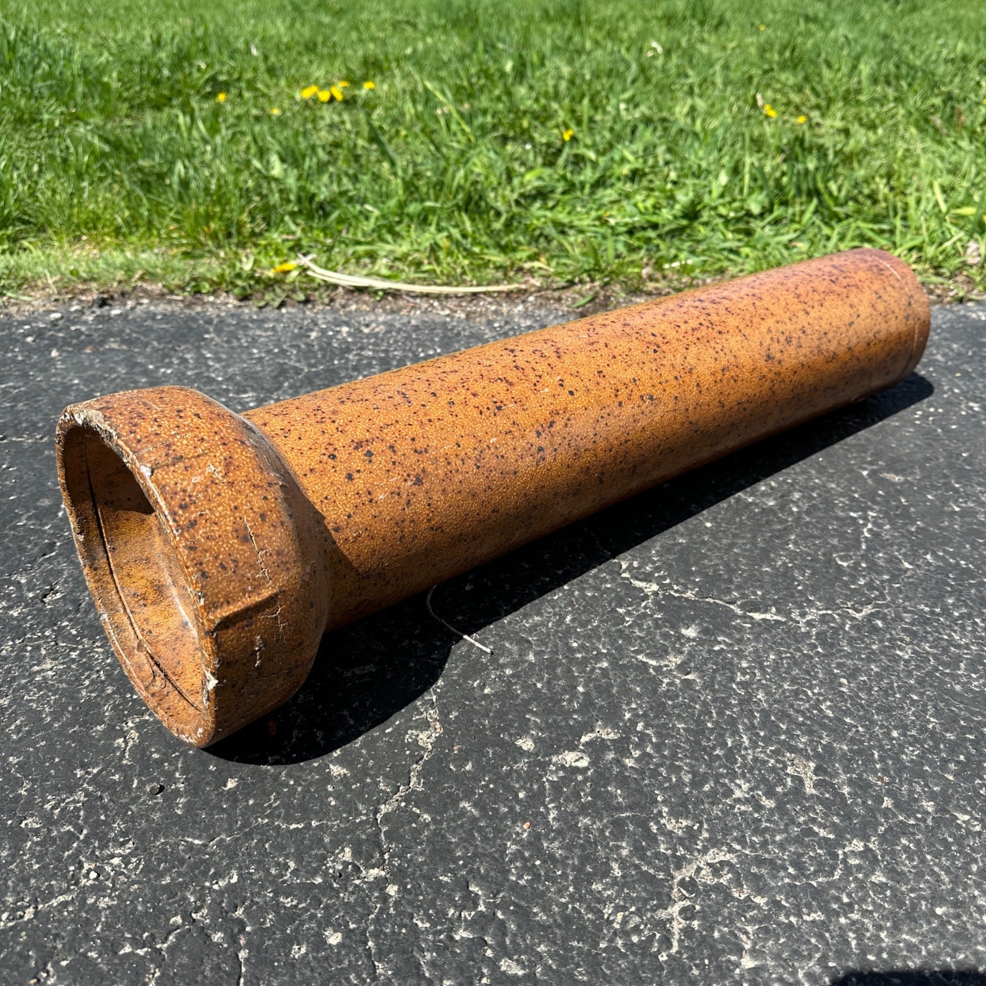 Early 19th Century Clay Drain Tile Pipe Pottery Stoneware Umbrella holder?