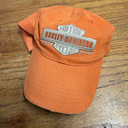Harley-Davidson Cancun Mexico Dealership Dealer Orange Hat Ball Cap One Size Preowned