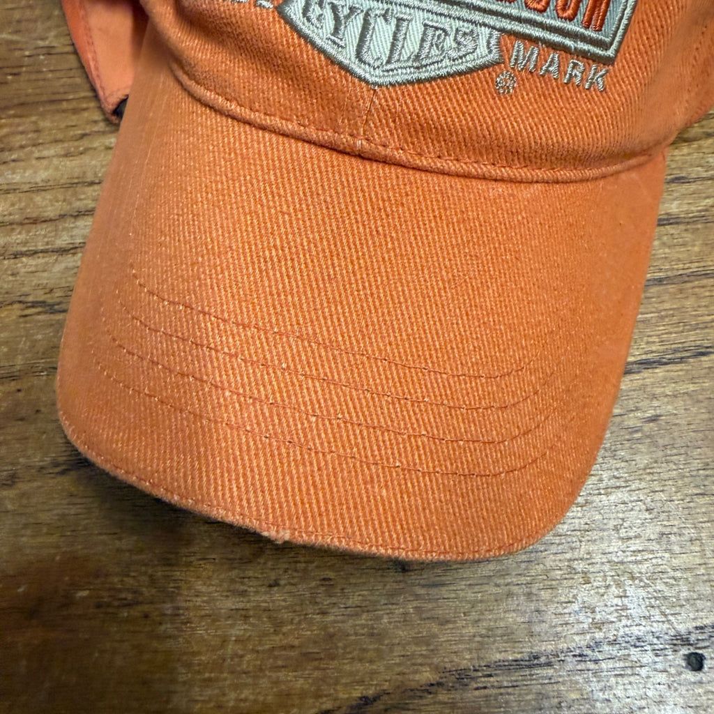 Harley-Davidson Cancun Mexico Dealership Dealer Orange Hat Ball Cap One Size Preowned