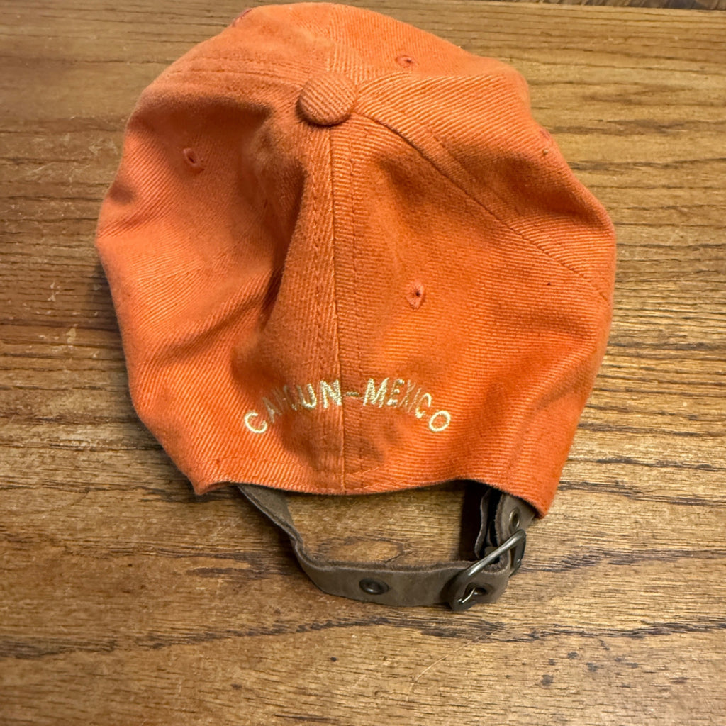 Harley-Davidson Cancun Mexico Dealership Dealer Orange Hat Ball Cap One Size Preowned