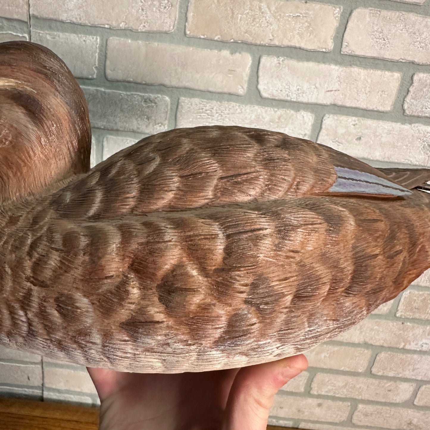 Pair of American Redheads Orante Duck Decoys Bill Brauer Carver Fond du Lac Wis