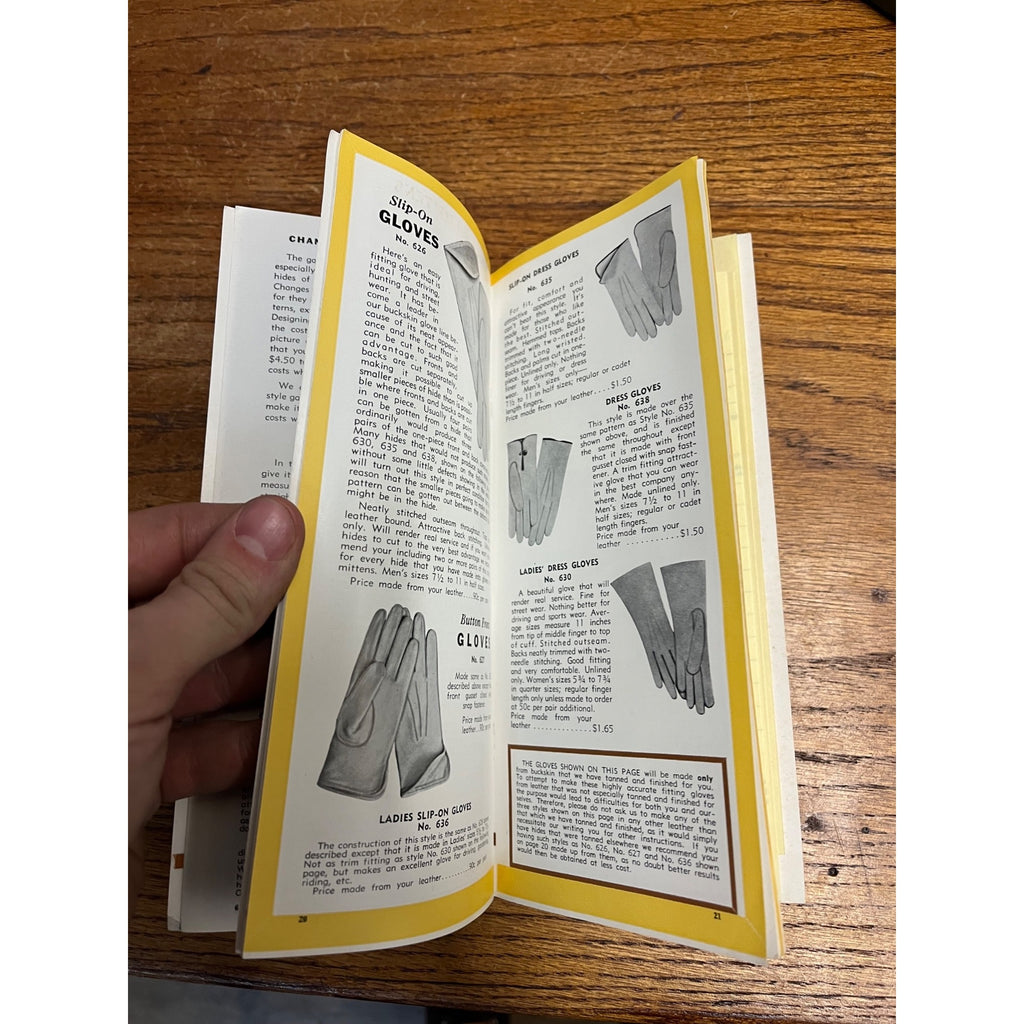 Vintage Mid-Western Sport Togs Bucksin Berlin Wisconsin Glove Co. Brochure