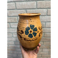 Antique 1880s French Pottery Milk Pitcher Jug Terracotta Earthenware Country Farmhouse