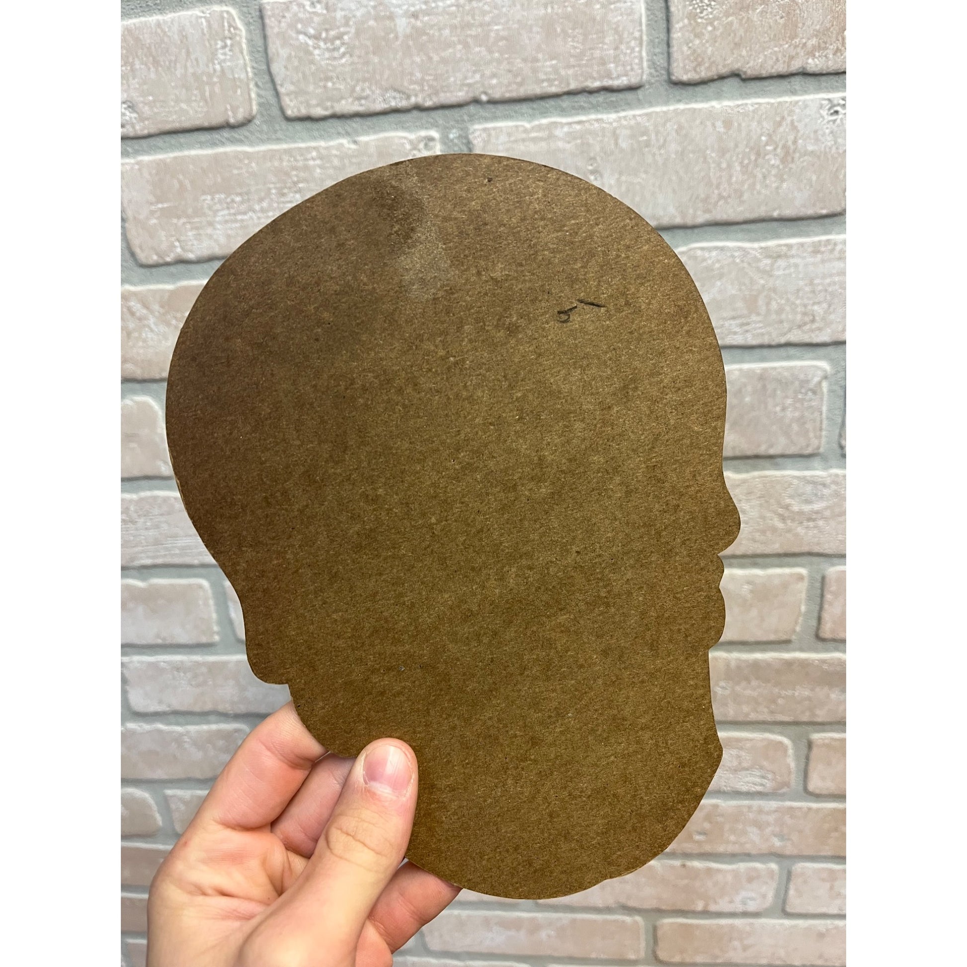 Vintage Dennison Halloween 1950s Skull Skeleton Head Diecut Wall Decor