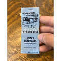 Vintage Matchbook Advertising - Don's Used Cars - Eldorado, Wis.