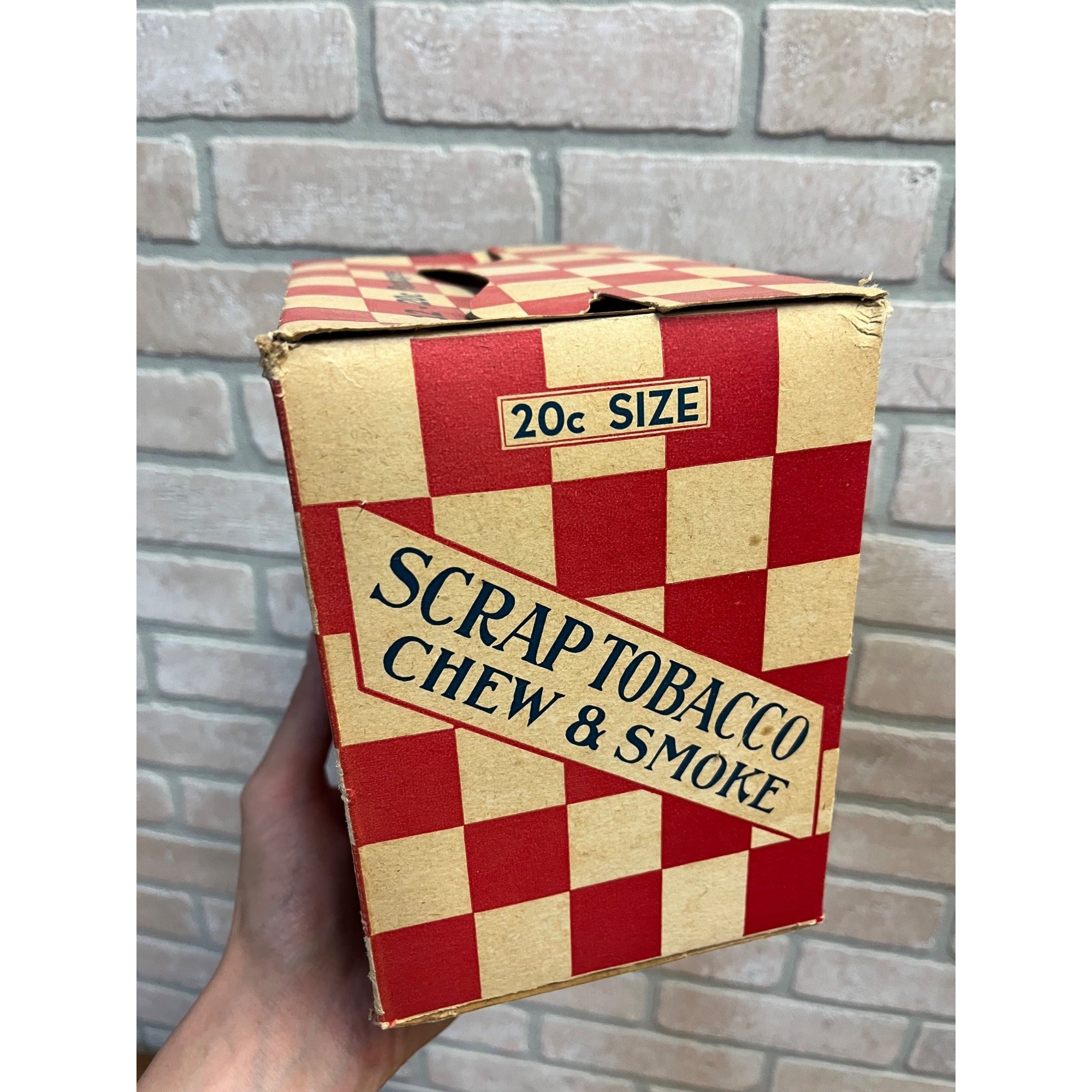Vintage Yankee Girl Scrap Tobacco Box 20ct EMPTY Advertising Patriotic Decor