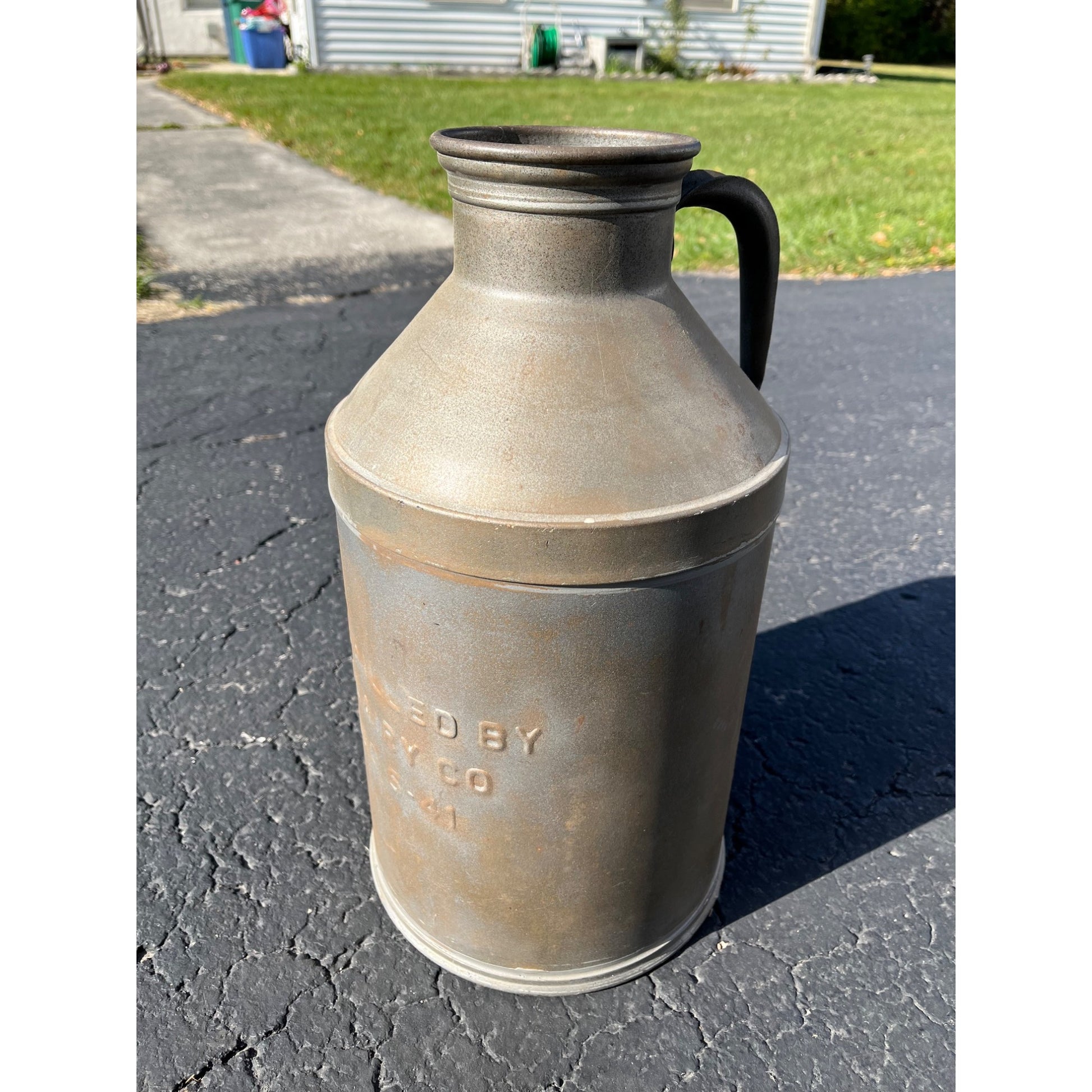 Rare Vintage Ogden Dairy Chicago Farm Milk Embossed Cream Can 3 Gallon