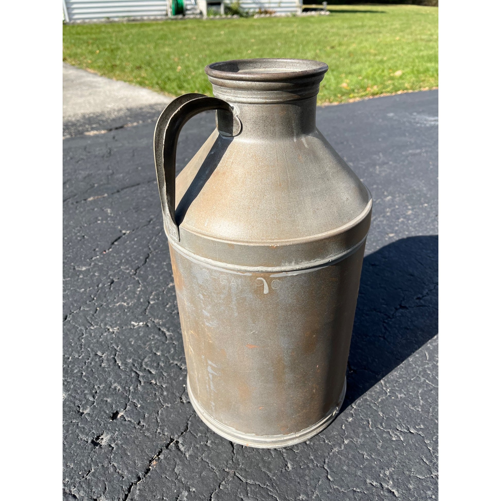 Rare Vintage Ogden Dairy Chicago Farm Milk Embossed Cream Can 3 Gallon