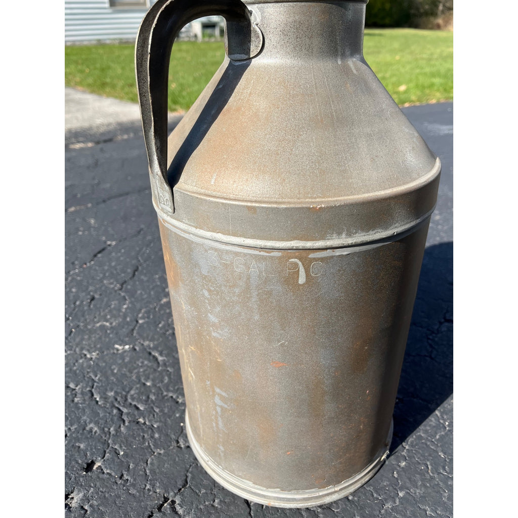 Rare Vintage Ogden Dairy Chicago Farm Milk Embossed Cream Can 3 Gallon