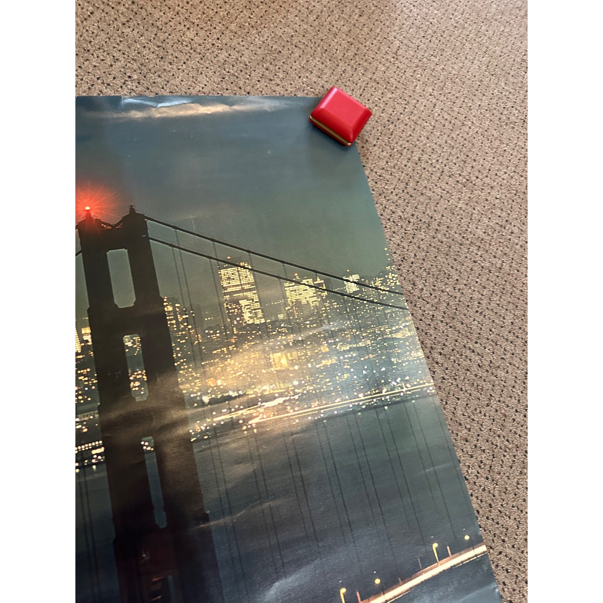 RARE Original Vintage Fly Northwest Orient Airlines San Fransciso Poster Airport Travel