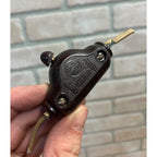Vintage Carling Bakelite Inline Toggle Rocker Feed Thru Knob Switch 1638828