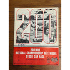 1973 Stock Car 200 Mile Race National Championship Souvenir Program Wisconsin