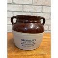 RARE Vintage Bean Pot Grunwaldt's Good Merchandise Black Creek, Wis. Wisconsin