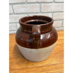 RARE Vintage Bean Pot Grunwaldt's Good Merchandise Black Creek, Wis. Wisconsin