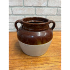 RARE Vintage Bean Pot Grunwaldt's Good Merchandise Black Creek, Wis. Wisconsin