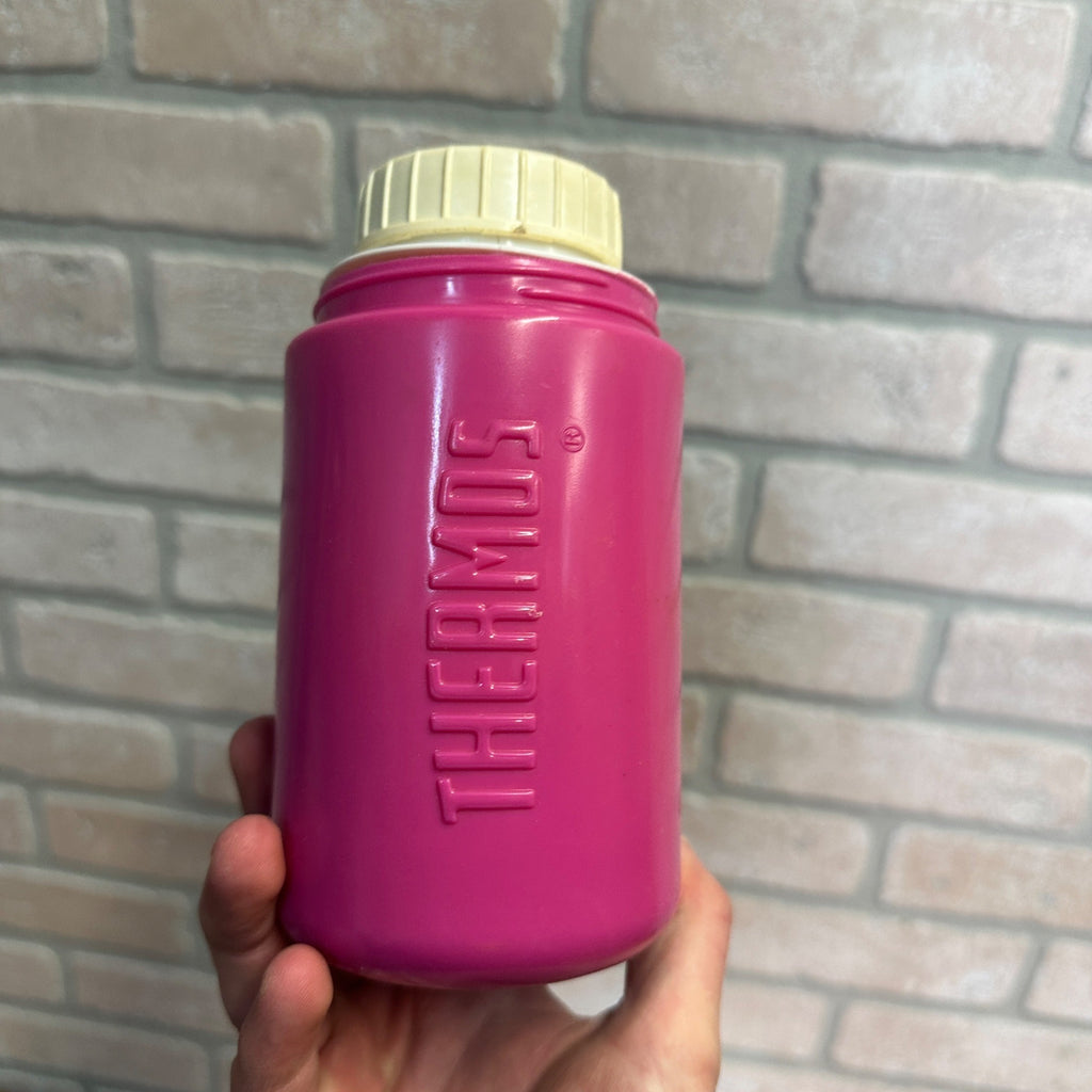 Vintage Thermos Only Tiny Dinos Pink Bottle Guy Gilchrist - NO CAP