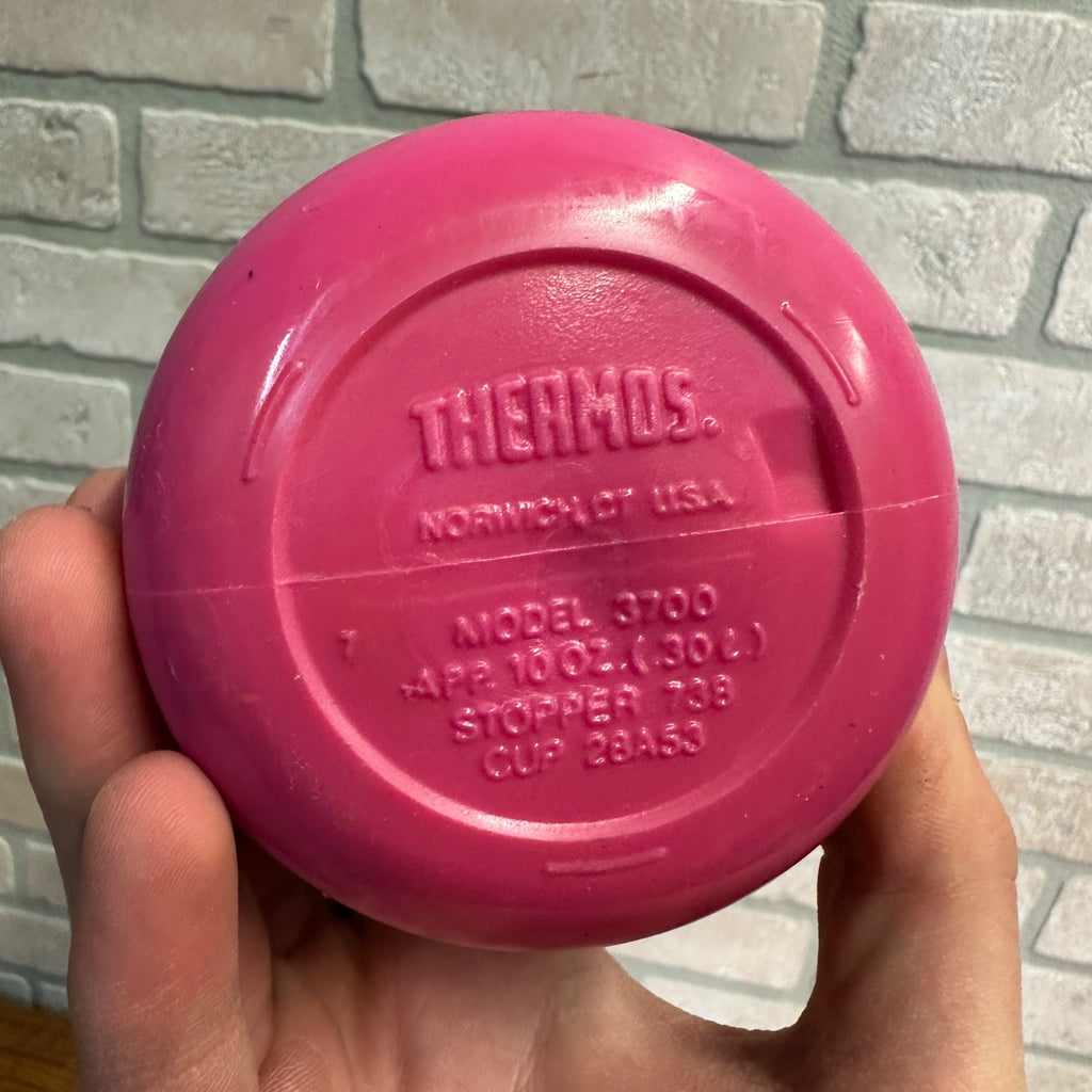 Vintage Thermos Only Tiny Dinos Pink Bottle Guy Gilchrist - NO CAP