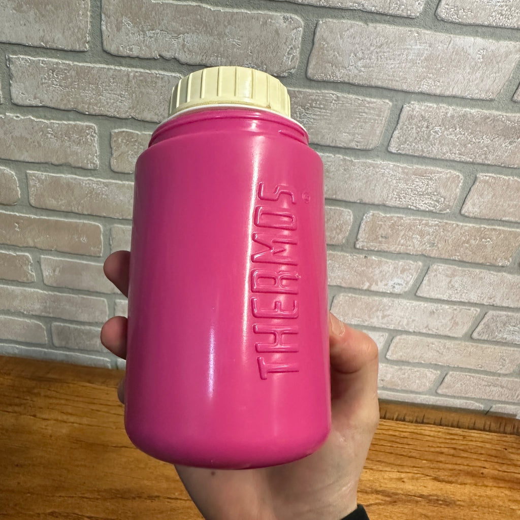 Vintage Thermos Only Tiny Dinos Pink Bottle Guy Gilchrist - NO CAP