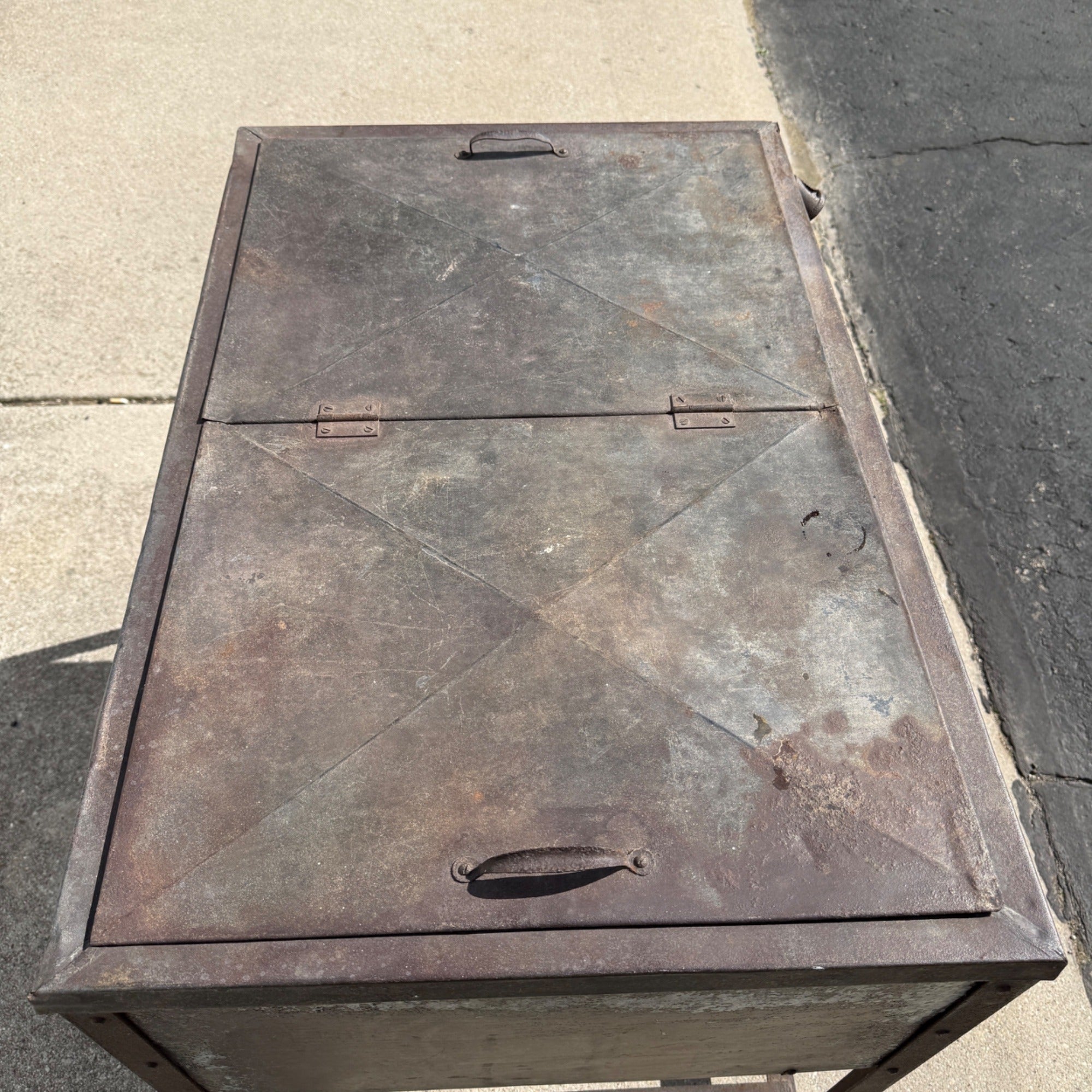 RARE Vintage 1920s Soda Pop Cooler Ice Box Wm Scheele & Sons Fort Wayne Indiana