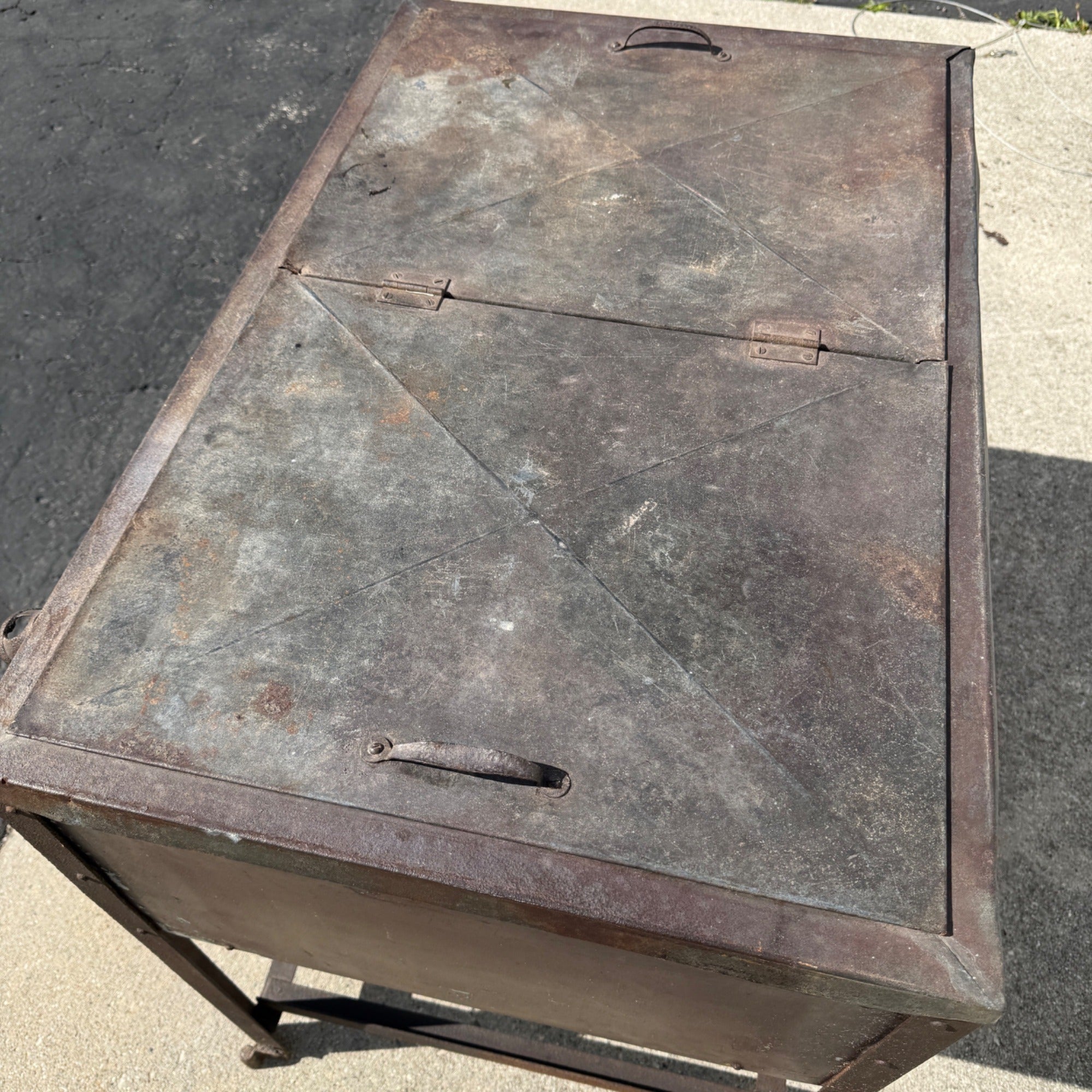 RARE Vintage 1920s Soda Pop Cooler Ice Box Wm Scheele & Sons Fort Wayne Indiana